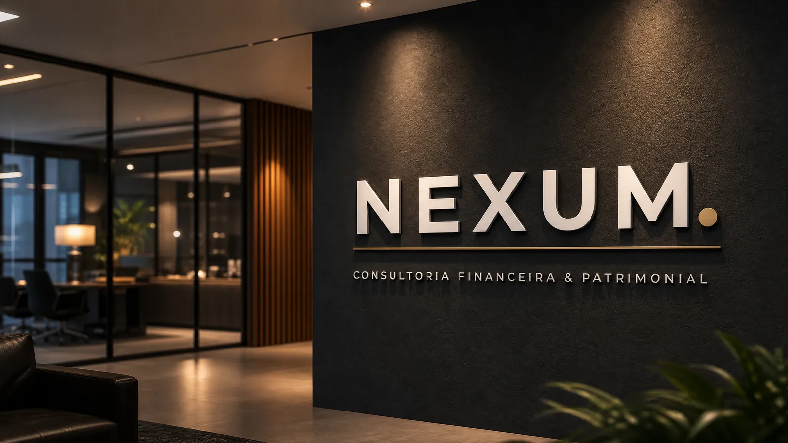 Identidade visual da Nexum Consultoria Financeira & Patrimonial